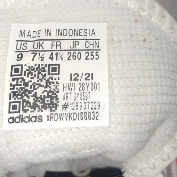 Adidas Fluidflow 2.0 Womens Pre-owned White & Pink Running Sneakers - sz. 9 - Picture 6 of 6